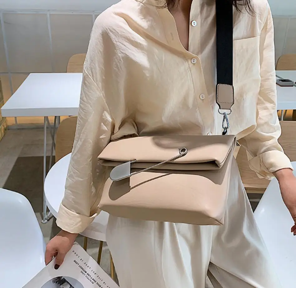 

Elegant Female Casual Hand Bag 2021 Fashion New High Quality PU Leather Women's Designer Handbag Fold Shoulder Messenger Bag