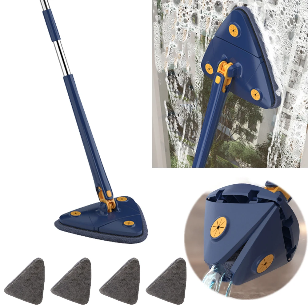 

Triangle Cleaning Mop 360° Rotatable Household Cleaning Brush For Floor Ceiling Wall Window Wiper Spin Mop Home Cleaning Tools