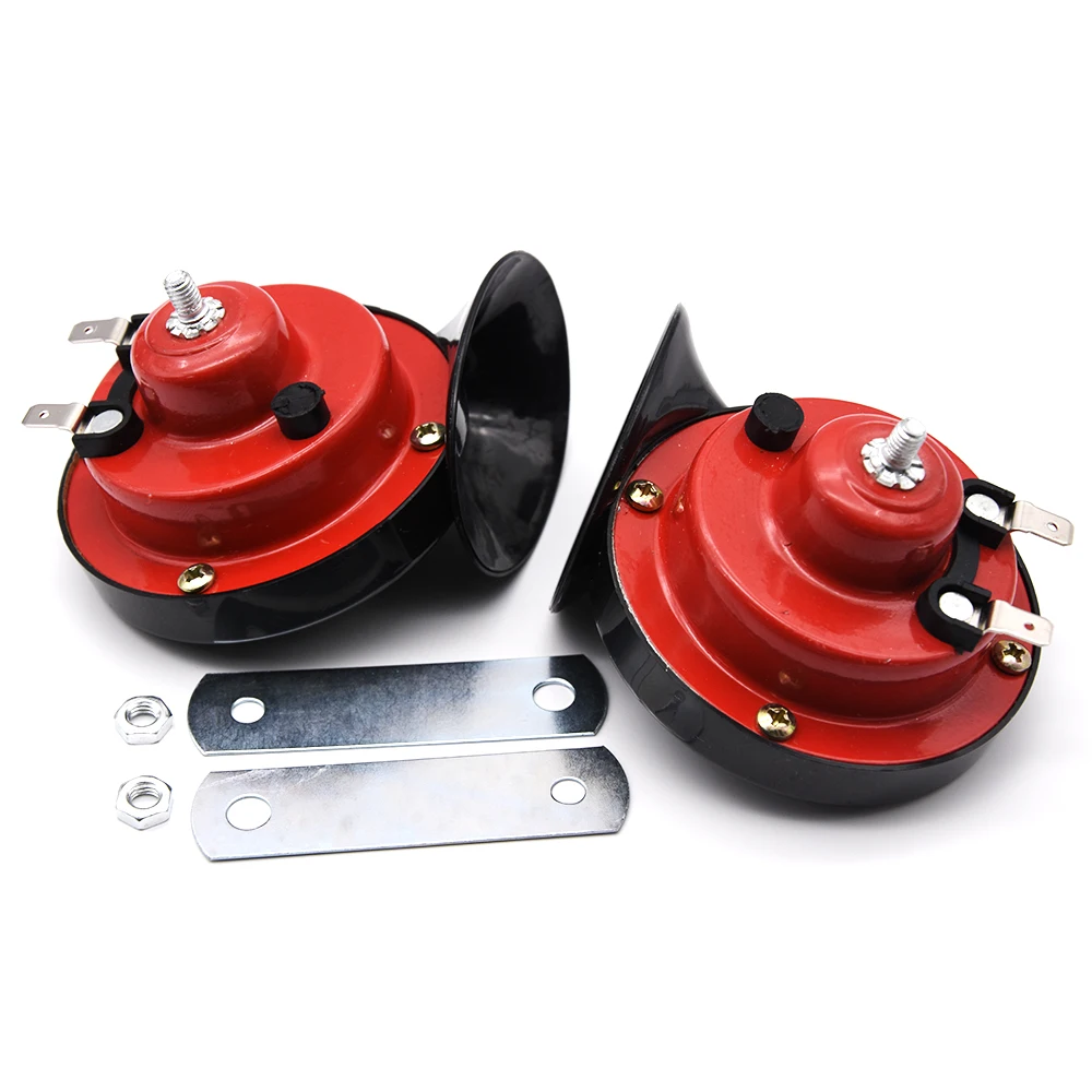 

2szt 12v 115DB Hella Super głośny kompaktowy elektryczny zestaw klaksonu samochodowego do motocykli i samochodów 335HZ/400HZ