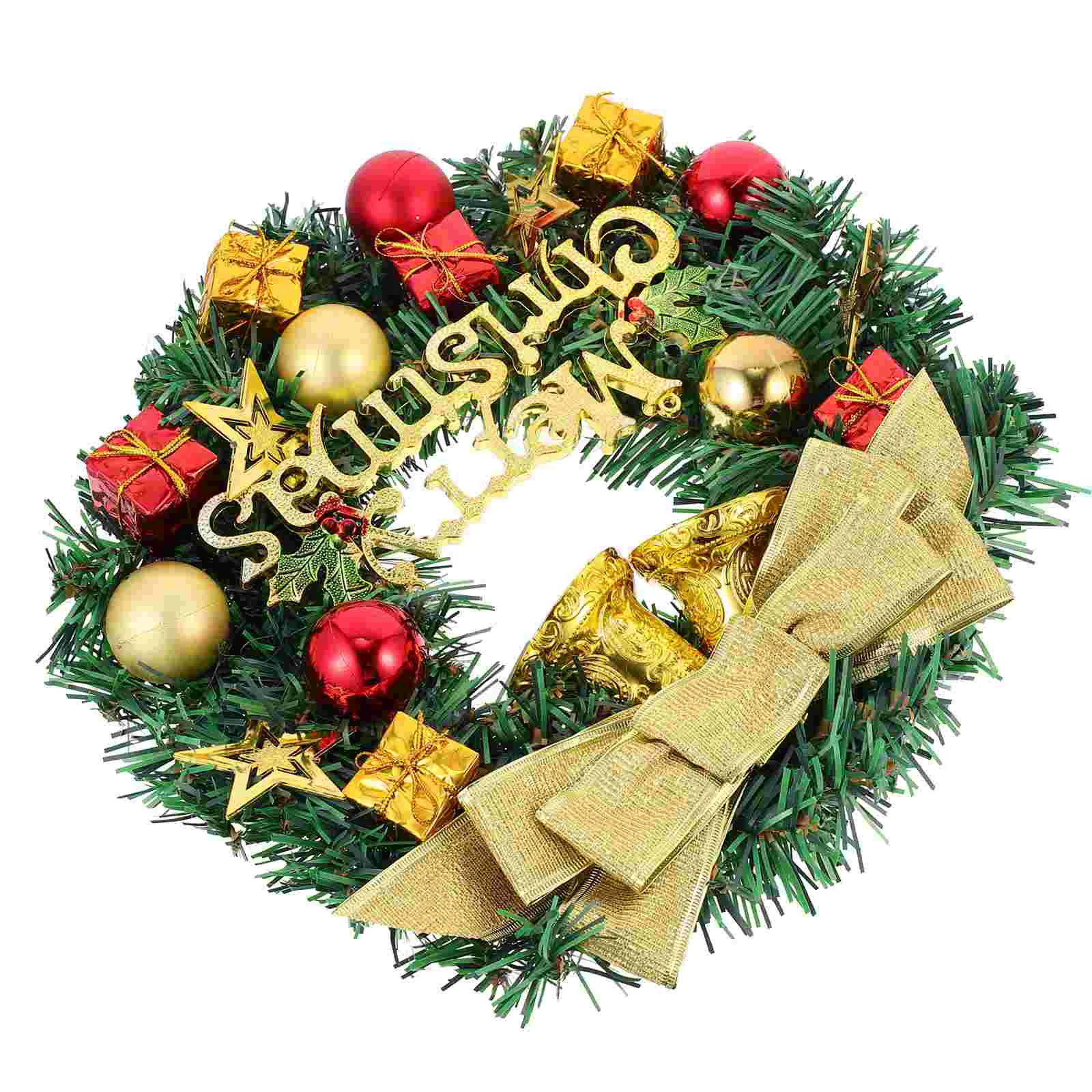 

1pc Xmas Wreaths Good Unique Safe Nice Party Garland Xmas Decor for Decor Home