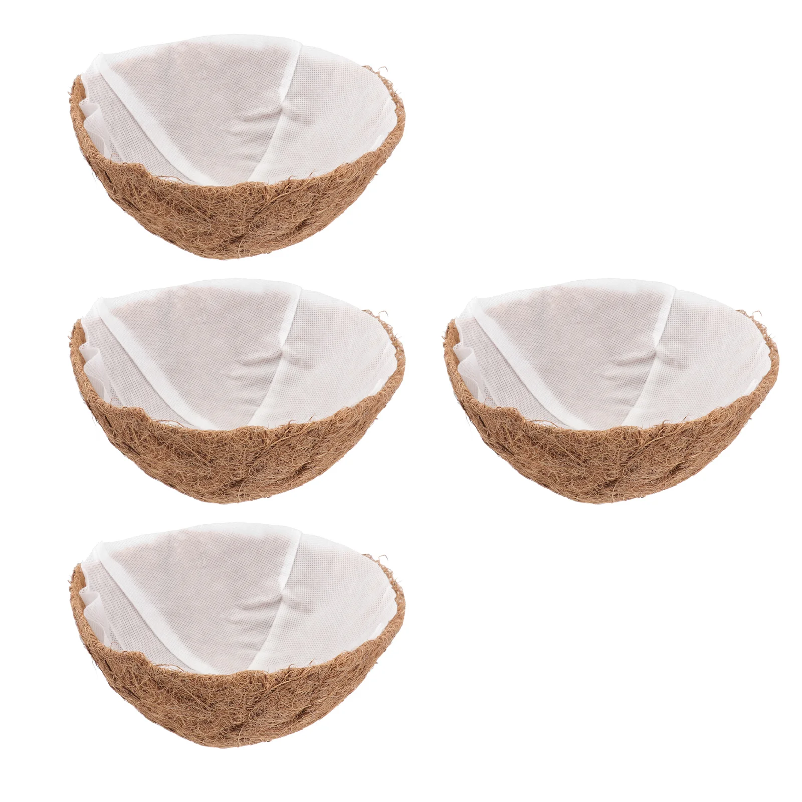 

4 Sets Durable Practical Coco Fiber Flower Basket Flower Basket Hanging Flower Pot for Home