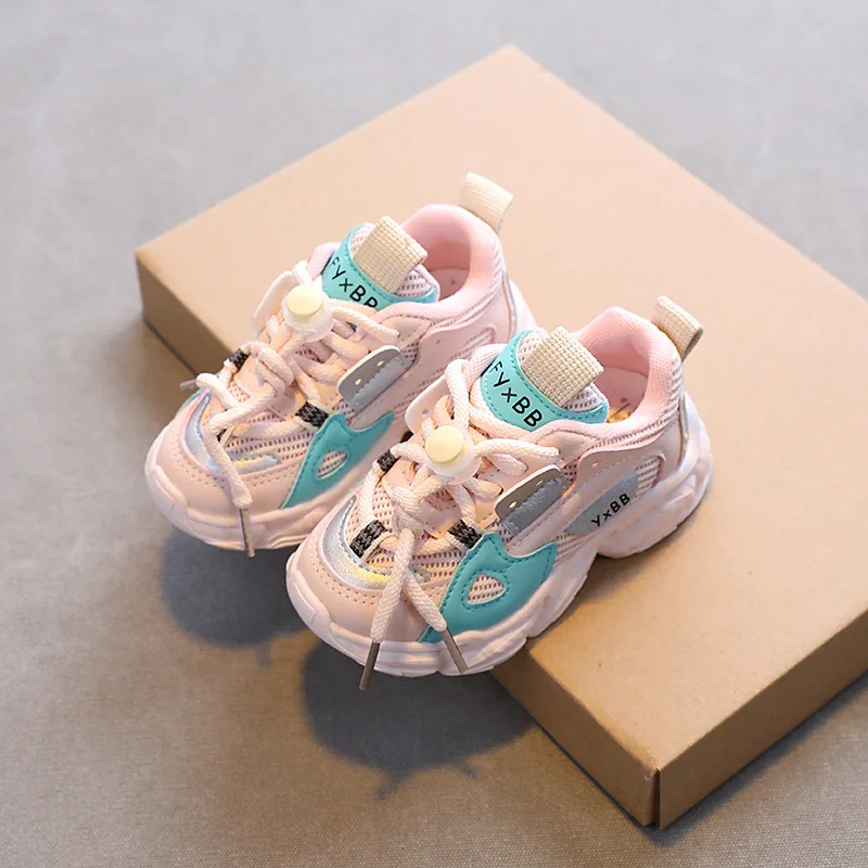 

2023 boys Baby Toddler Shoes For Boys Girls Breathable Mesh Little Kids Casual Sneakers Non-slip Children Sport Shoes tenis