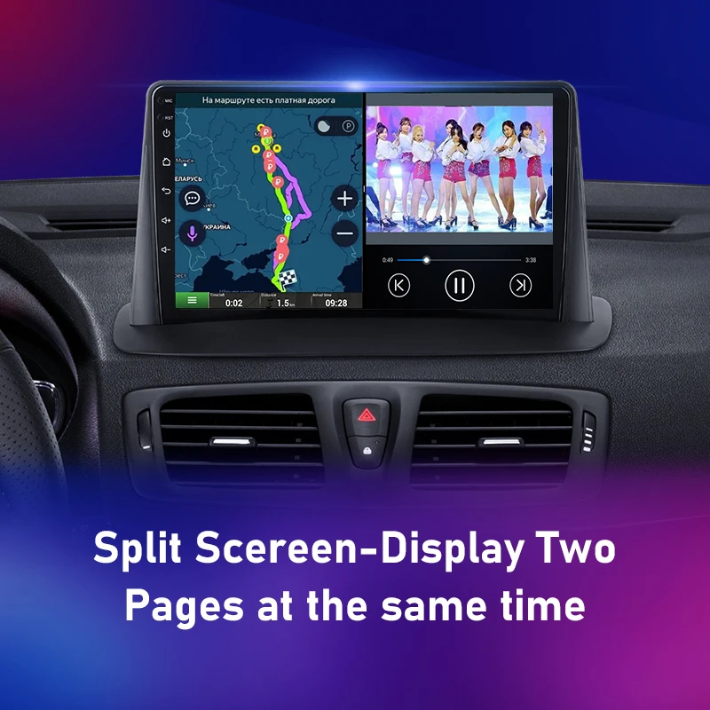 $104.61 For Renault Megane 3 2008-2014 Android 2 Din Car Radio Multimedia Carplay Speaker Audio Accessories Video Navigation Stereo DVD