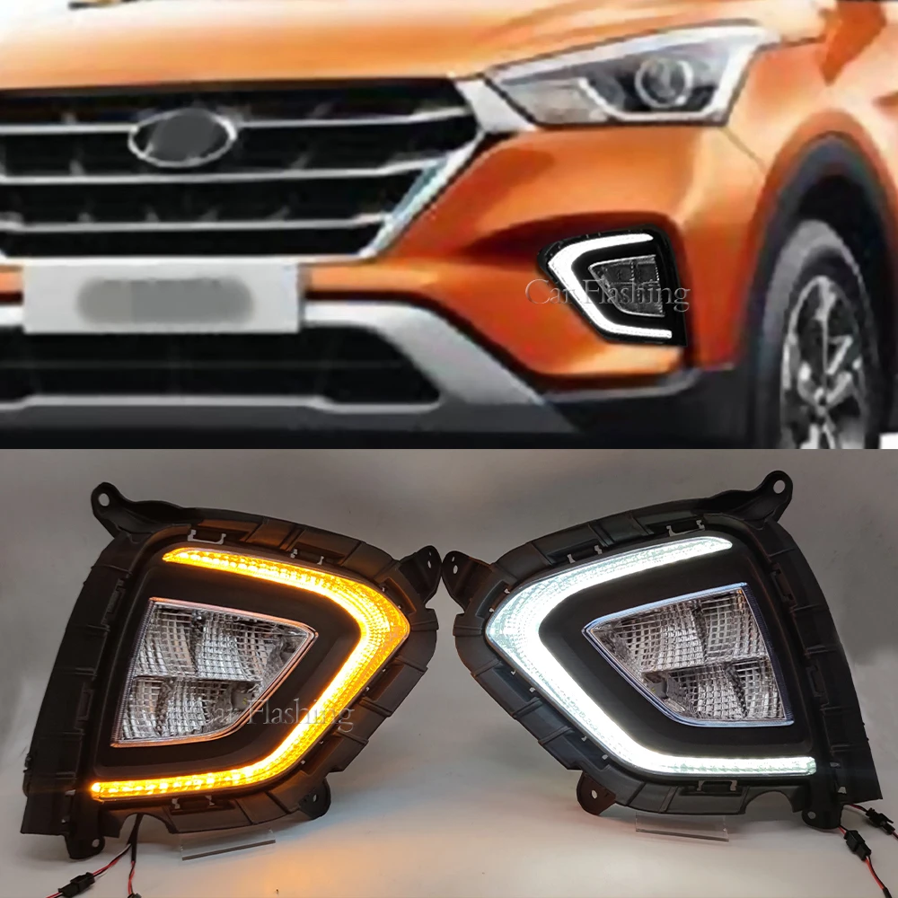 Дневные ходовые огни для Hyundai Creta IX25 2017 2018 2019 2020 1 пара