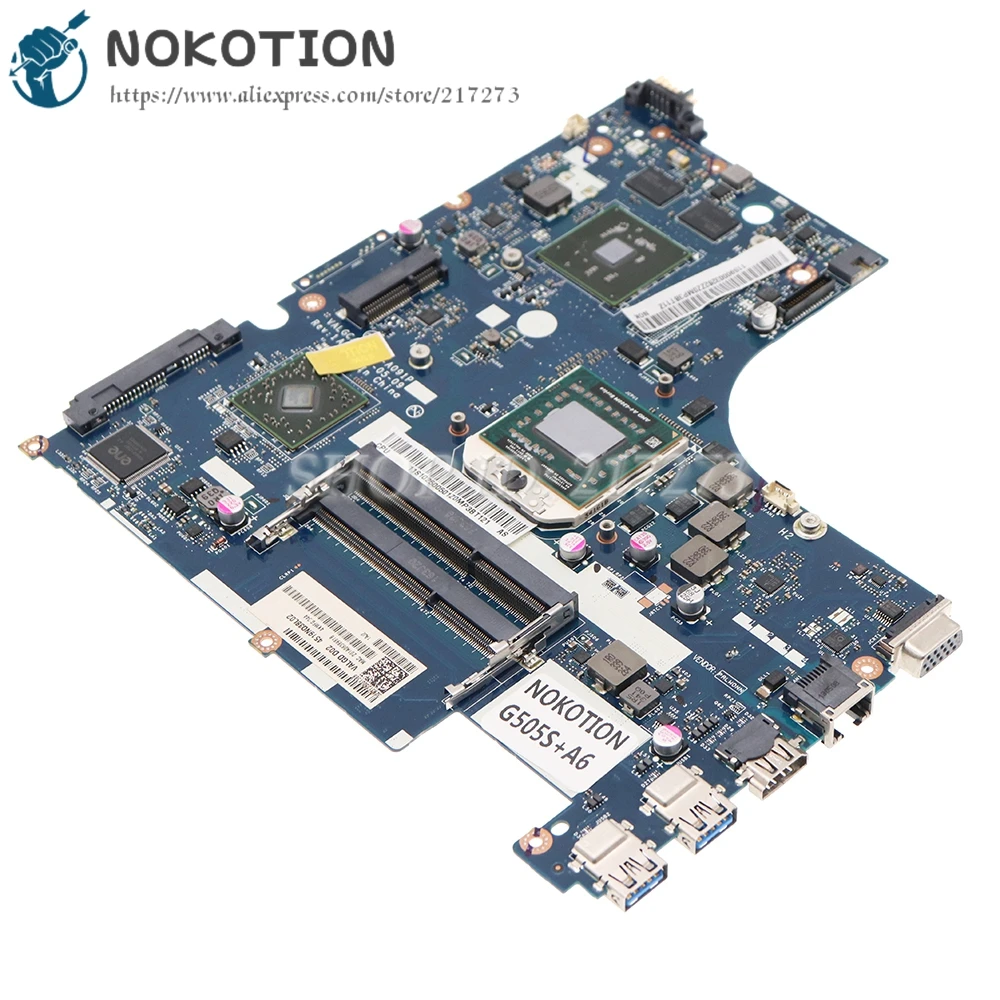 NOKOTION VALGC_GD LA-A091P для ноутбука Lenovo G505S Z505 материнская плата Socket FS1 DDR3 2 Гб Graphics + A6 CPU |