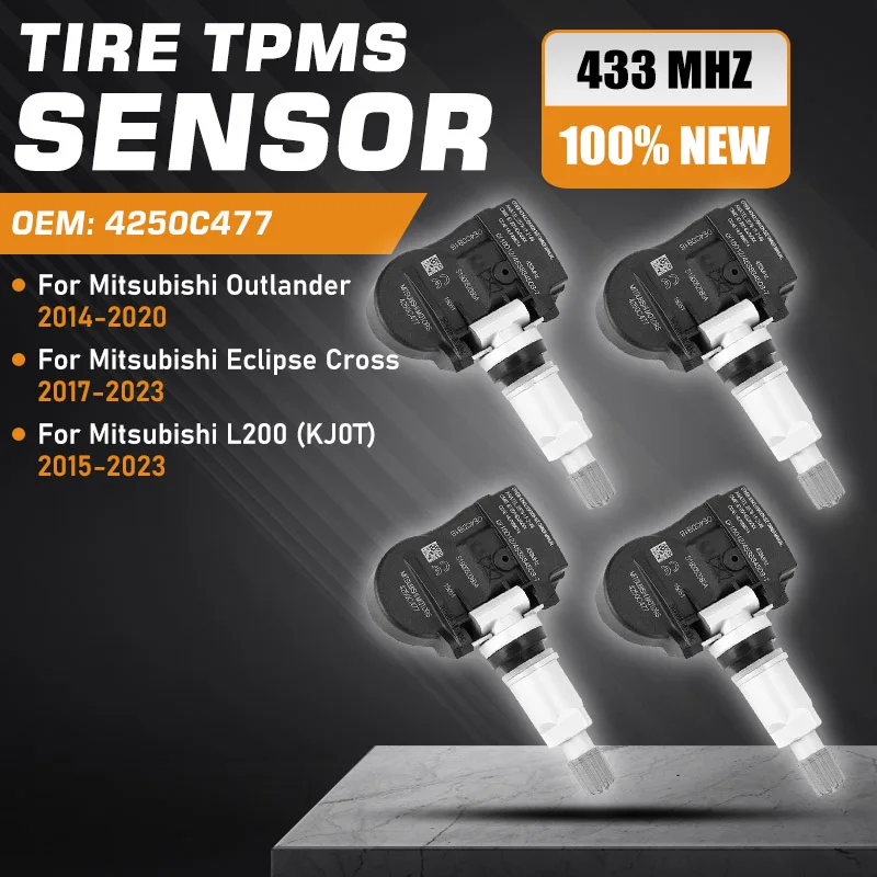 Lot De 4 Capteurs TPMS Pour Mitsubishi Eclipse Cross GK0 (09/2017+) - Réf. T20-S-0055