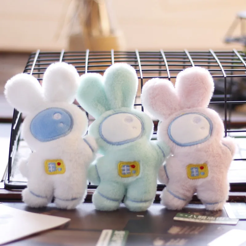 

14CM Kawaii Space Rabbit Plush Cute Soft Cloth Stuffed Animals Rabbit Astronaut Home Decor For Children Baby Appease Toys Gift