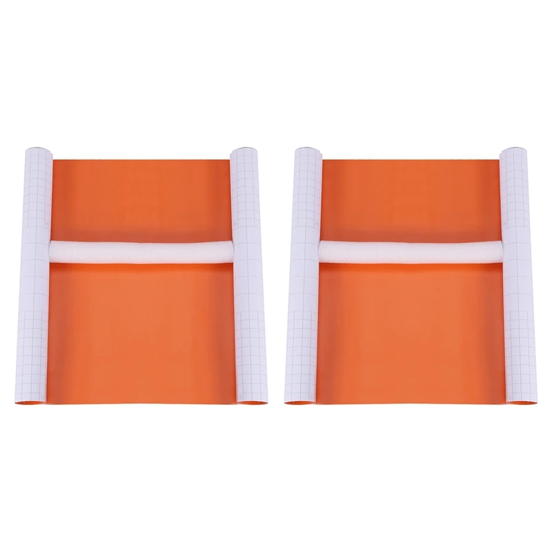 

2X Vehicle Wrap Vinyl Film Sticker Air/Bubble Free Self Adhesive Orange
