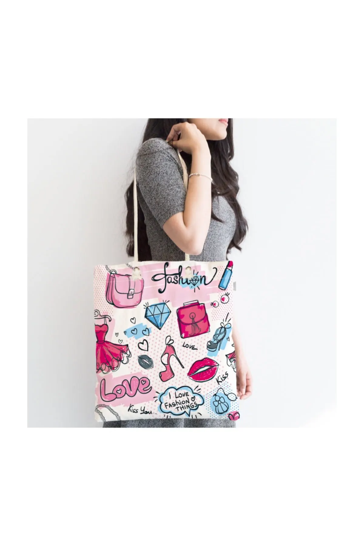 

Женская пляжная сумка, модный аксессуар, тканевая сумка-тоут на молнии с цифровым принтом, модные летние большие сумки через плечо для покуп...