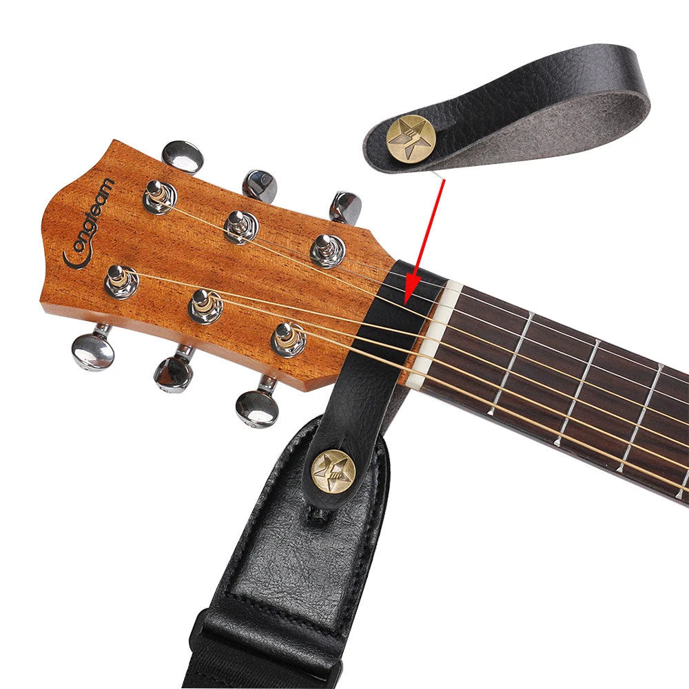 Замок для гитарного ремня из натуральной кожи универсальный адаптер головки