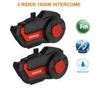 3 riders 1000m intercom fm helmet headset bt5 0 motorcycle bluetooth moto wireless headset high sound quality dsp cvc walkie