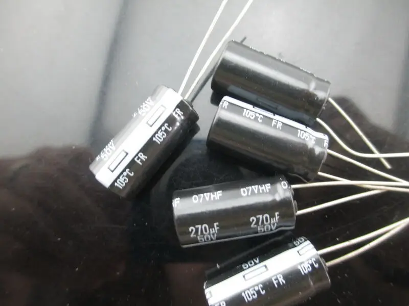 

10pcs Panasonic FR 270uF 50V 270mfd 10X20mm low ESR electrolytic capacitor 105℃