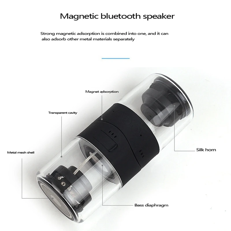 Портативная беспроводная Bluetooth-колонка с магнитной подключаемой базой