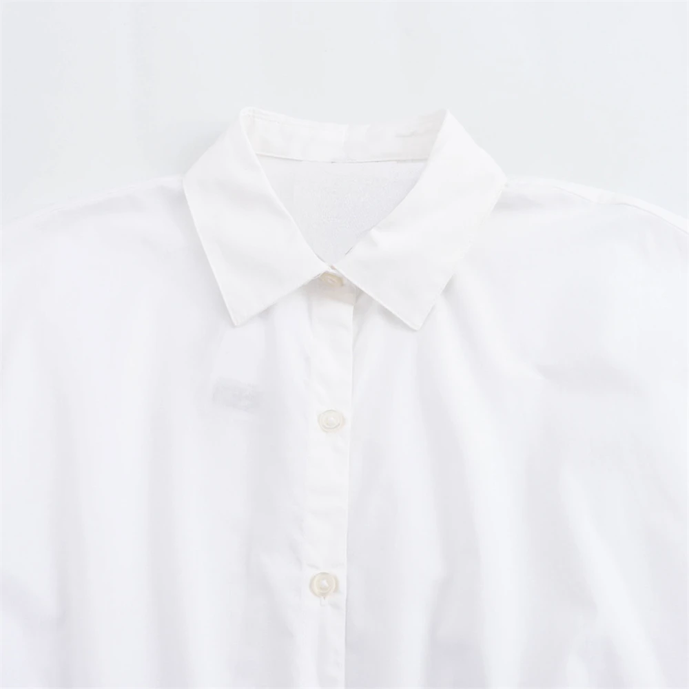 Женская летняя рубашка из дышащего хлопка без рукавов