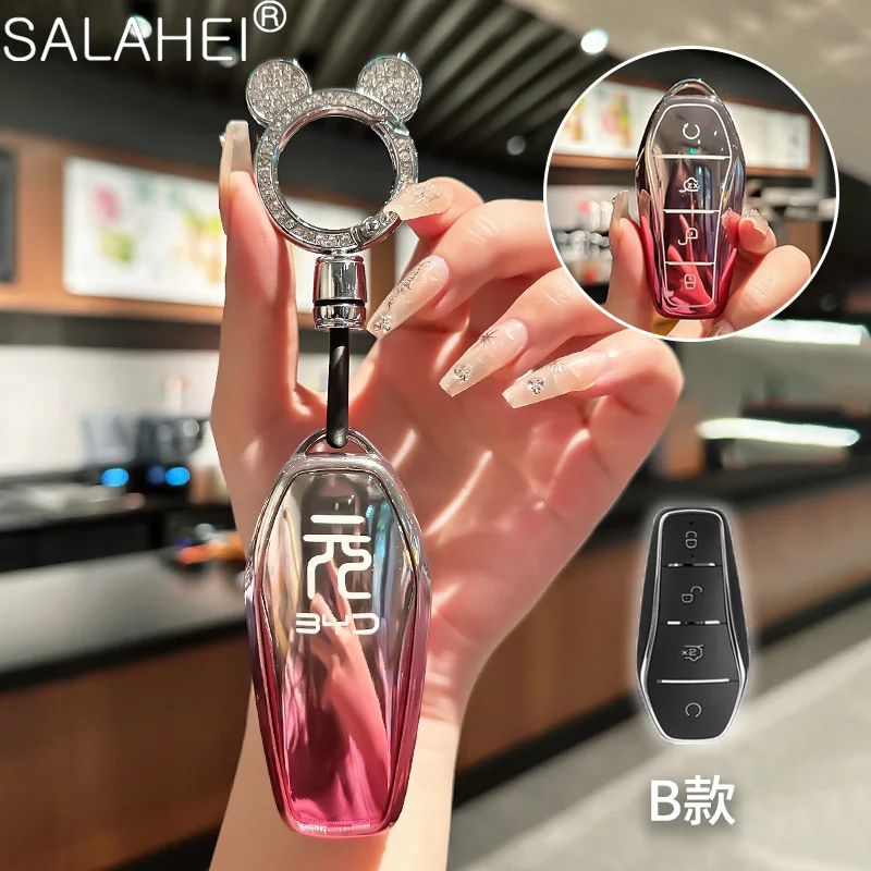 

Защитный чехол для автомобильного ключа из ТПУ для BYD Seal u Yuan Up Atto 3 Seagull Han EV Dmi mini Dolphin