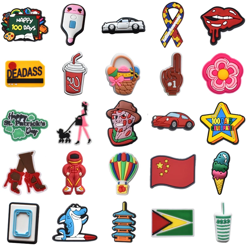 

Para Pins Kids Packs Gifts Decorations for Crocs Girl Shoe Charms Wholesale Bulk Boy Women Charm Set Jeans Shoes Accessories Men