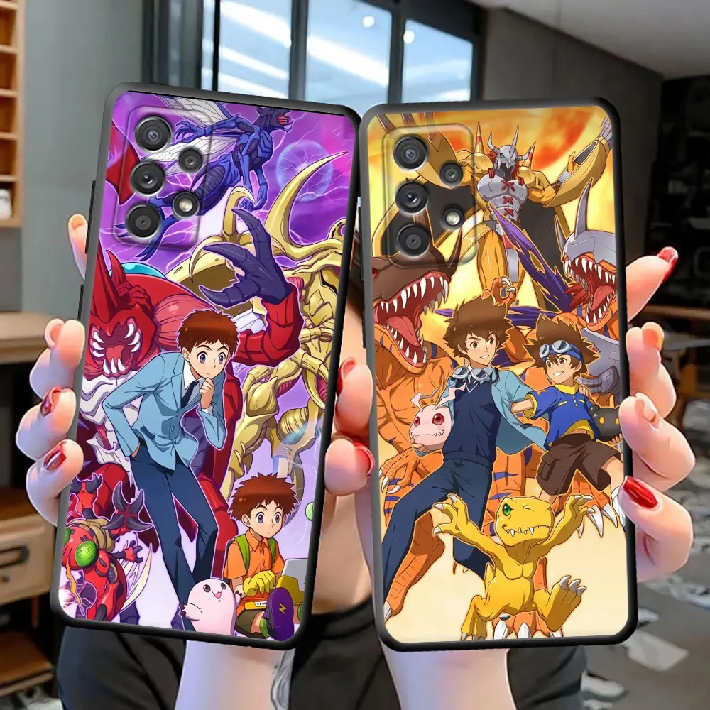 

Funda Coque S23 Case For Samsung S23 S22 S21 S20 FE S10 S10E LITE S9 S8 PLUS ULTRA 5G Case Para Anime Digital Monster Digimon