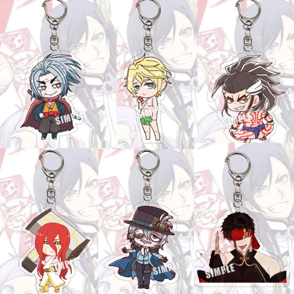 Record of Ragnarok Anime Keychain Cartoon Figures Sasaki Kojirou Jack Ripper Acrylic Pendants Key Ring Accessories Fans Gifts