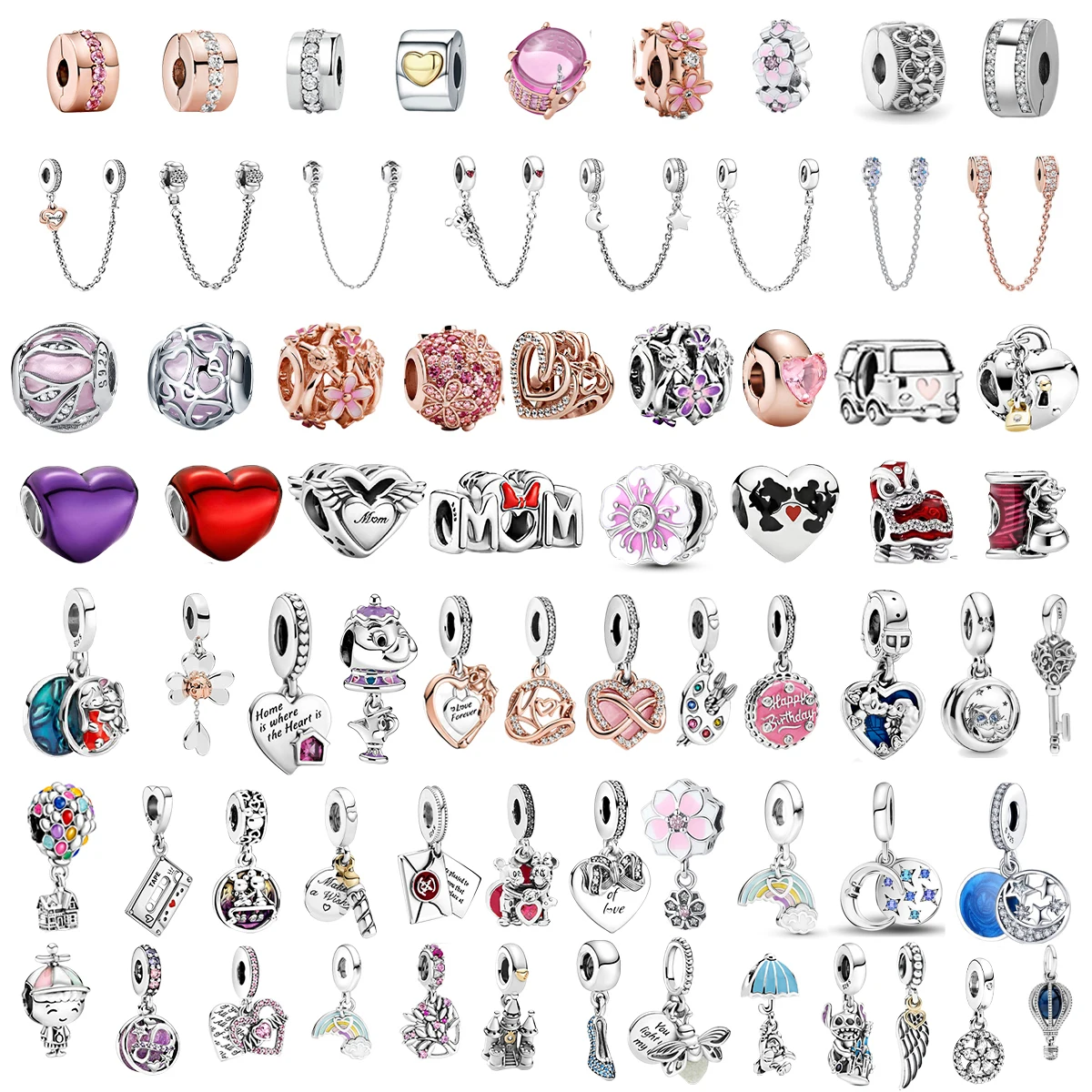 

2022 New Charm 925 Sterling Silver Love Heart Girl Boy Beads Bead Fit Original Bracelet Snake Chain Beaded Women Gift