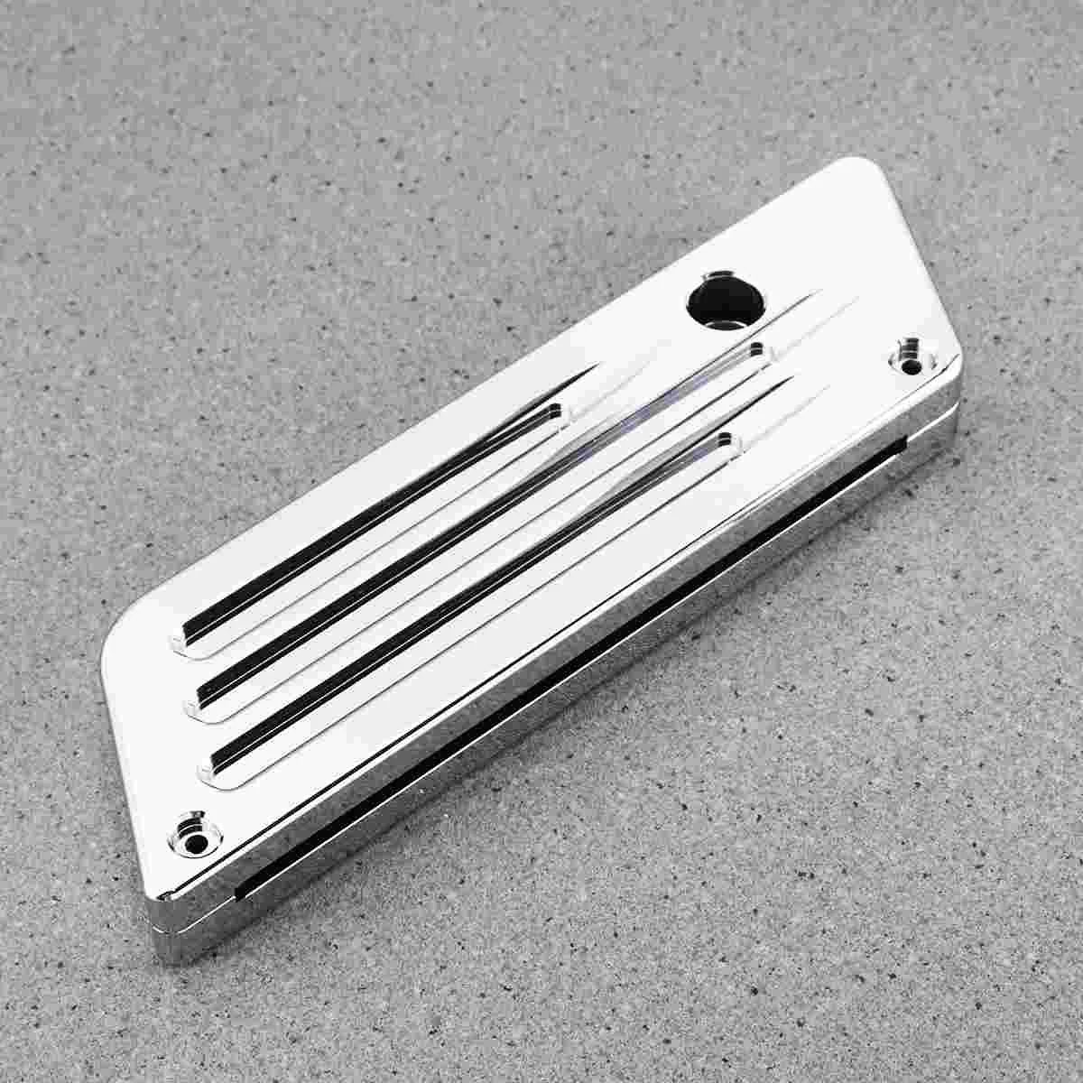 

2 шт. мотоциклетная жесткая заготовка глубокая CNC седельная сумка чехол алюминиевый туристический (серебристый)