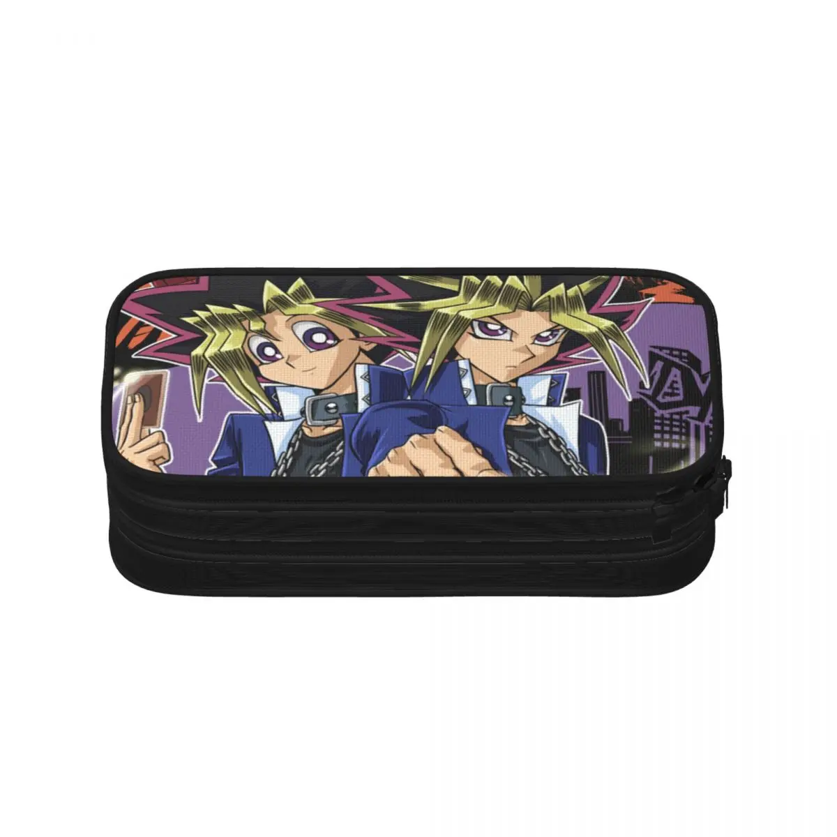 Yu Gi Oh Pen Box Student School Anime Zipper Pen Bag Child Stationery Bag pencase Gift