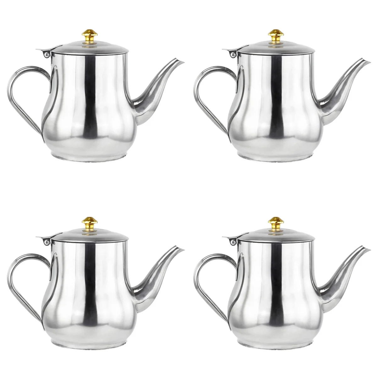

4pcs Oil Storage Can Dispenser Stainless Steel Oil Dispenser Kitchen Storage Container