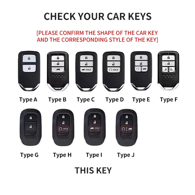 Чехол для автомобильного ключа подходит Honda Accord CRV CR-V Civic HR-V HRV Jazz BRV BR-V City Odyssey XR-V