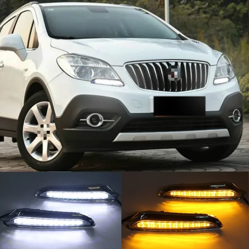 1 пара DRL для Buick Encore Opel Mokka 2012 2013 2014 2015 дневные ходовые огни противотуманные фары