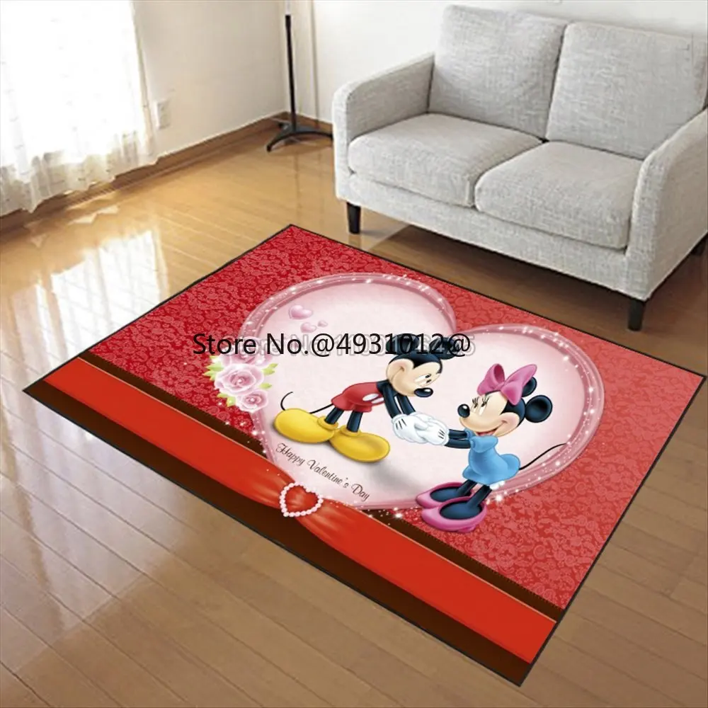 2023 г. семейные коврики Disney с Микки и Минни Маус детский игровой коврик моющийся