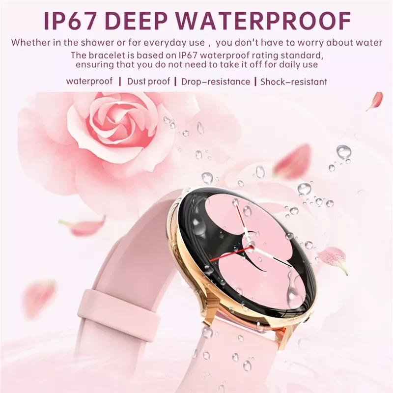 

Новые модные женские Смарт-часы, женские физиологические пульсометр, монитор кровяного давления для Android Ios, водонепроницаемые женские Смар...