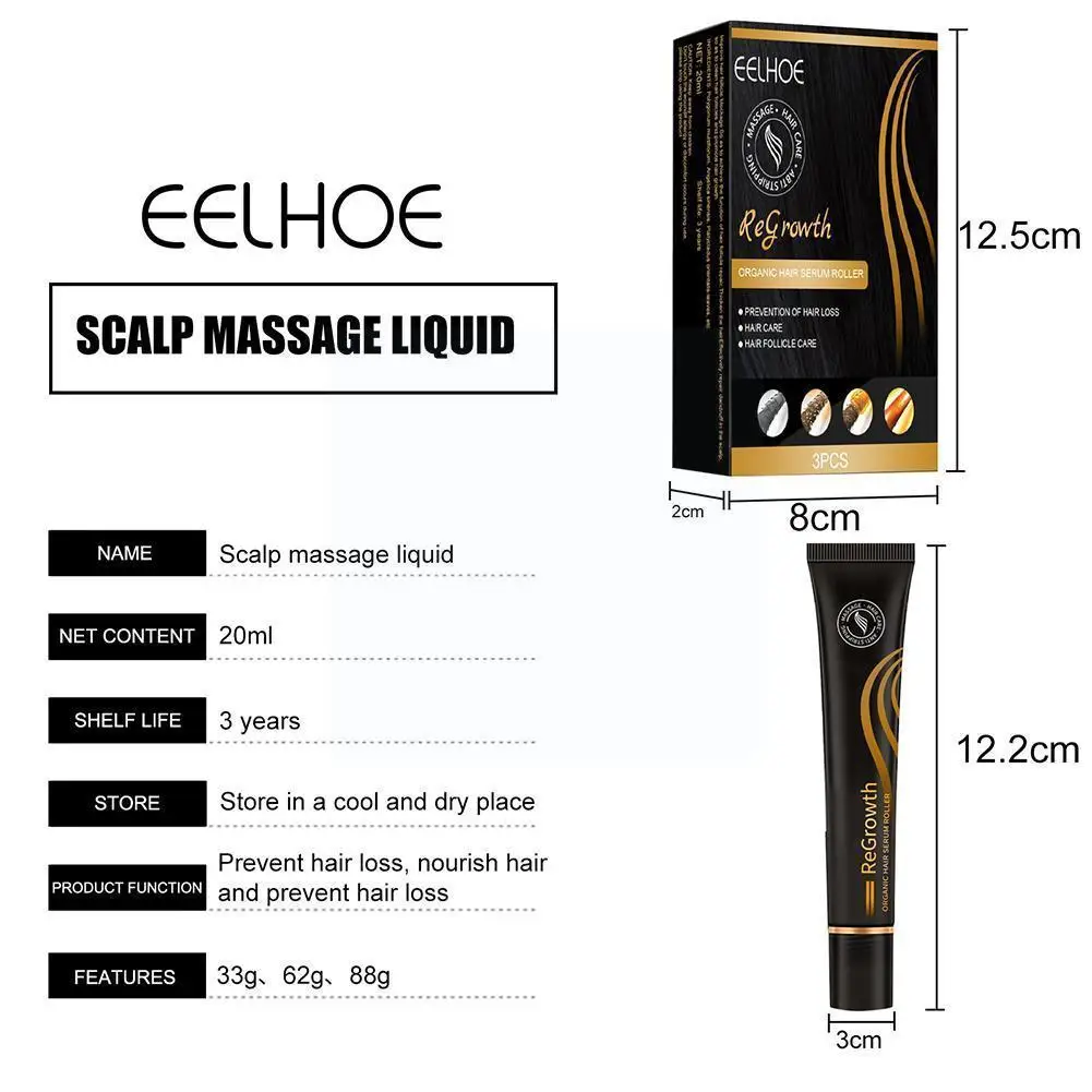 

Men Women Fast Hair Growth Products Oil Ginger Extract Scalp Care Prevent Hair Hair 20g Roller Loss Treatments Massage A2V4