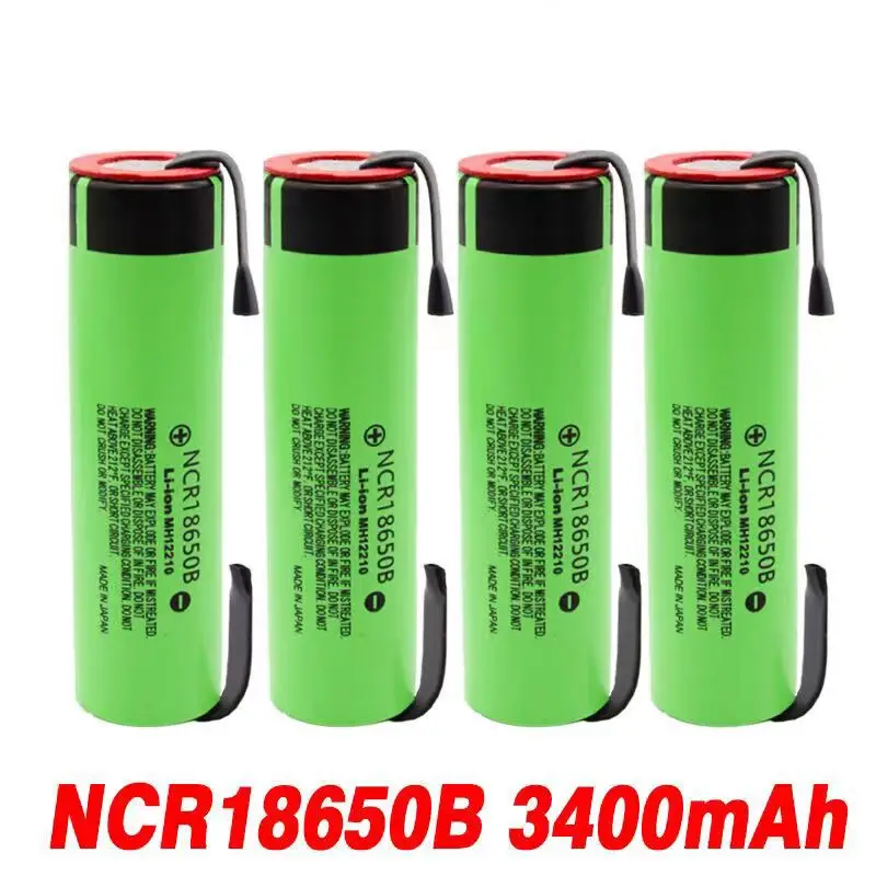

Lithium battery NCR18650B, 3.7V, for batteries 18650+nickel chips