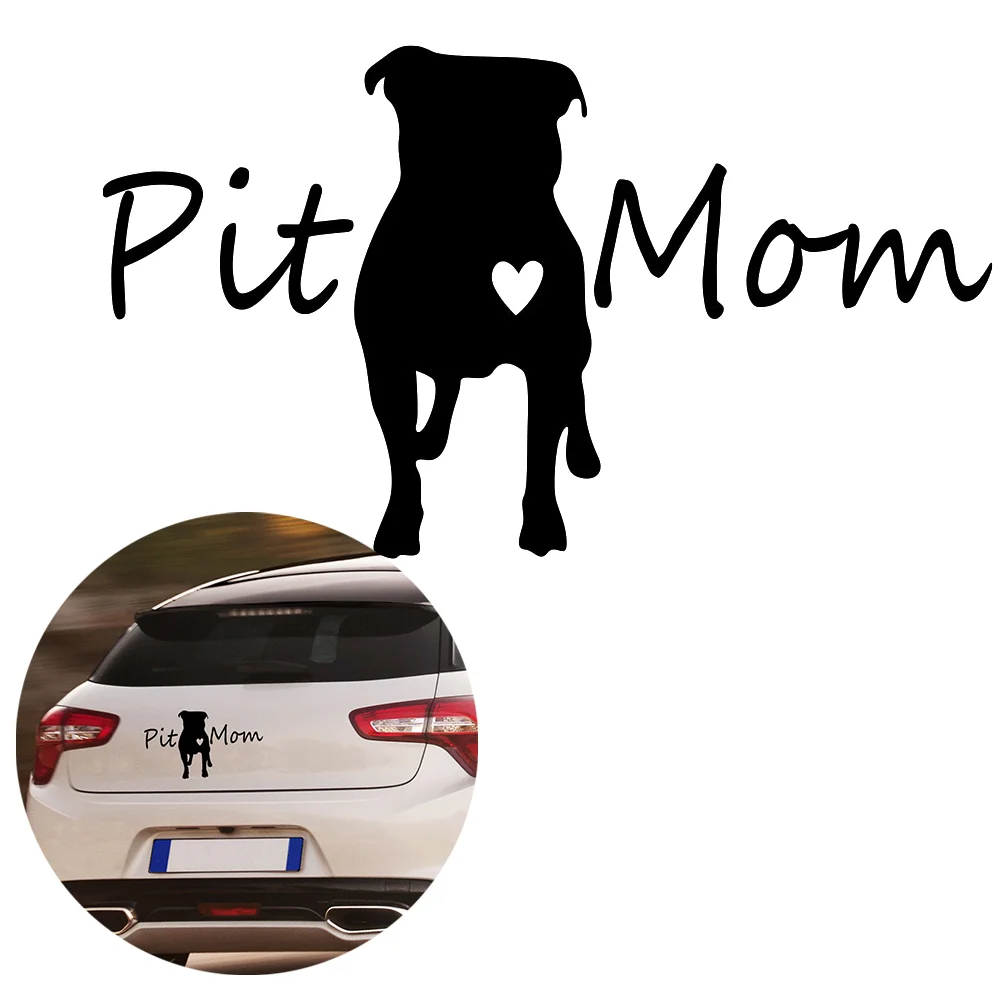 

Car Sticker Waterproof Pit Mom Pit Bull Pitbull Dog Decal Car Sticker Decoration