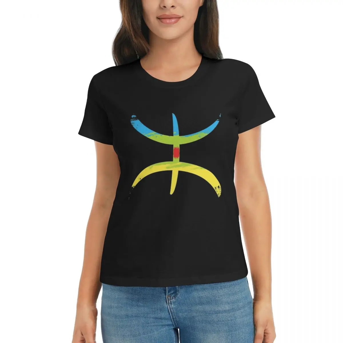 

Berber Flag - Amazigh Flag - YAZ Graphic Berber Amazigh Flag Campaign Top quality Black Tees Activity competition Eur Size