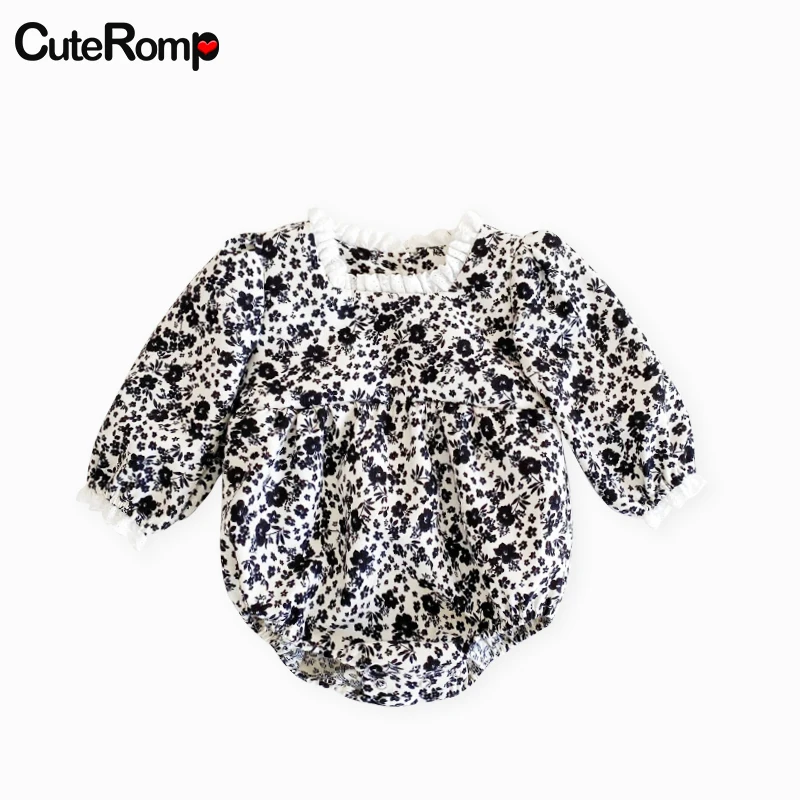 

Spring Floral Baby Bodysuit Baby Girl Clothes Lace Collar Baby Clothes Newborn roupa de bebe Infant Jumpsuit for Birthday Gift