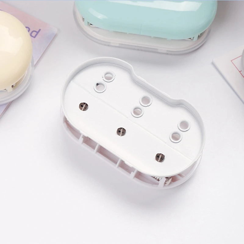 KW-Trio 3-Hole Paper Punch Handheld Mini Puncher DIY Student Handmade Scrapbook