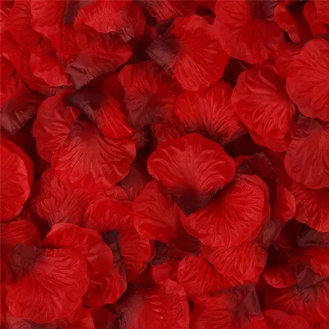 Лепестки Шелковые Розы, 5 х5 см, 500 шт./лот, 20 цветов, #298244 - изображение