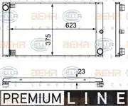 

8MK376754-101 для водяного радиатора двигателя E60 E63 E64