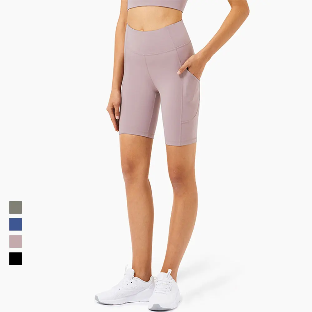 

2021FP высокопрочные спортивные штаны для фитнеса телесного цвета женские штаны для йоги шорты с карманами Леггинсы для бега