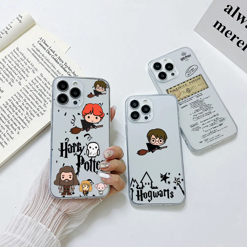 

Hot Magic Movie Harries Potters Phone Case For Samsung A53 A50 A52S A51 A72 A71 A81 A32 A22 A20 A30 A21S 4G 5G Transparent Capa