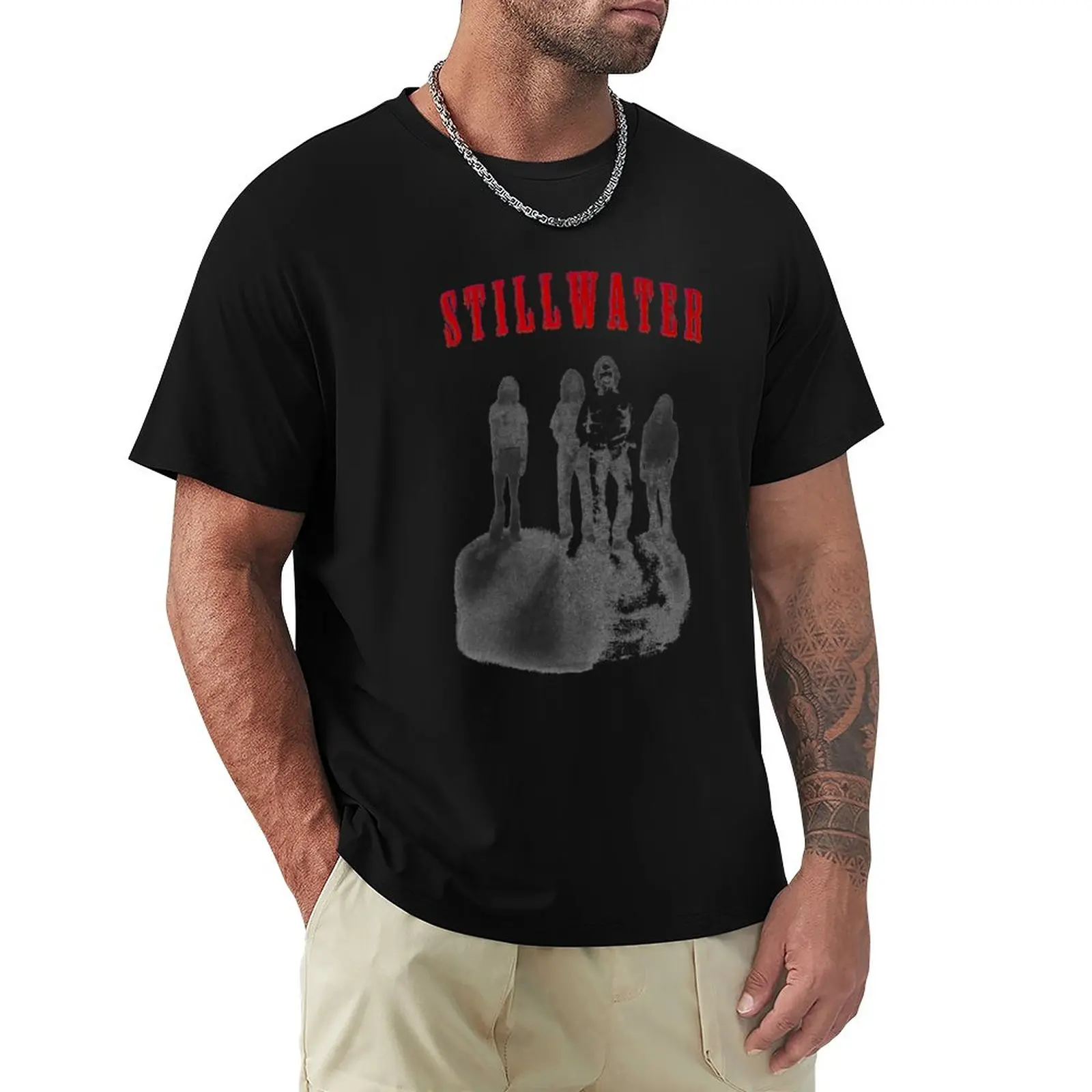 

Stillwater Band, Movie Still Water T-Shirt t-shirts Man Summer Top Man Clothes Sweat Shirt Mens Clothing