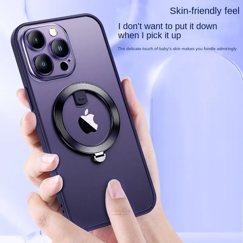 

Ring Holder Stand Shockproof Case Magnetic Wireless Charger Case For iPhone 14 Pro Max 14 Plus
