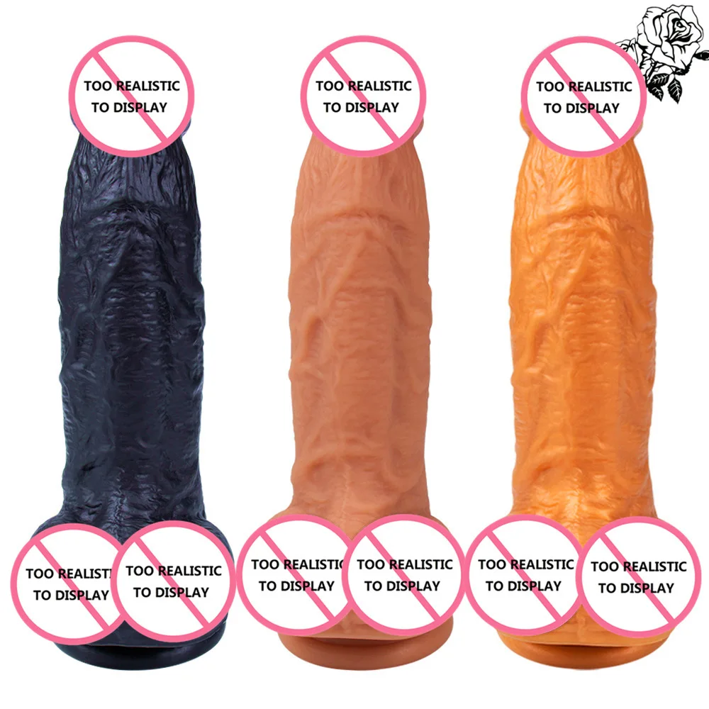Soft Flesh Dildo Realistic with Suction Cup Sucker Big Artificial Penis for Women Female Masturbator Adult Sex Product Sex Toys