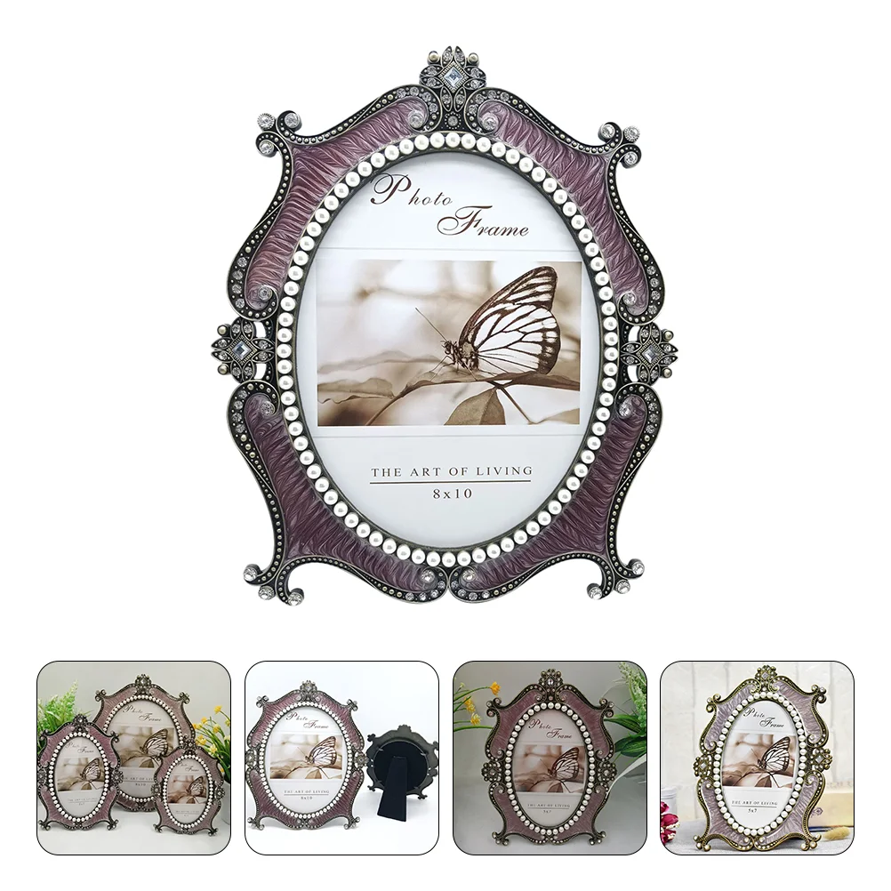 

1Pc Classical Vintage Gift Photo Holder European Style Photo Frame Art Picture Holder