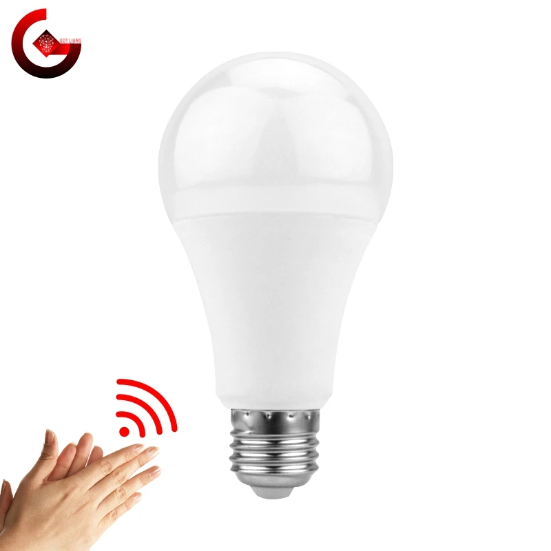 

LED Sound Sensor Bulb 5W 7W 9W 12W E27 220V LED White Light Bulb For Stair Hallway Night Light Pathway Smart Lampada LED Lamp