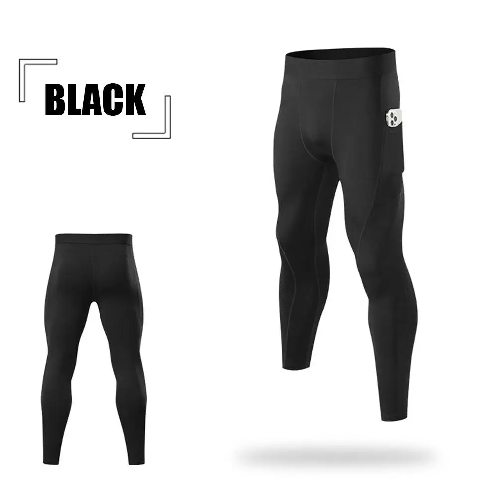 

1Pc Men's Compression Pants Male Tights Leggings Quick Dry For Running Training Sport Fitness Fit Joggings Workout Trousers Z2L4
