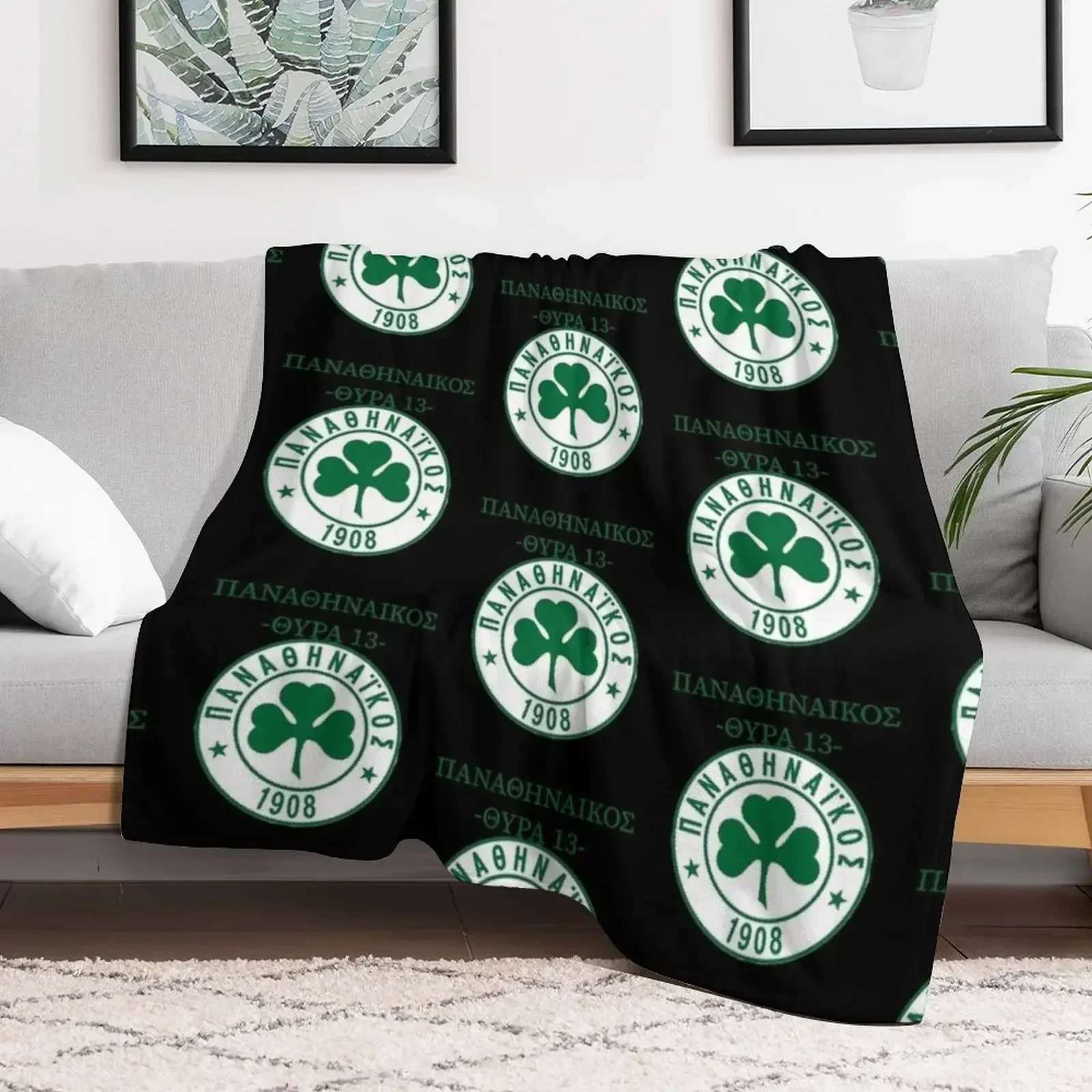 PANATHINAIKOS FC Плед Пляжный диван Идеи подарков на день Святого Валентина Одеяла