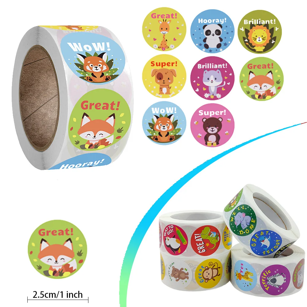 

100-500pcs Stickers for Kids Anime Custom Packaging Decoration Stationery Aesthetic Art Supplies Small Business Sticker Paper