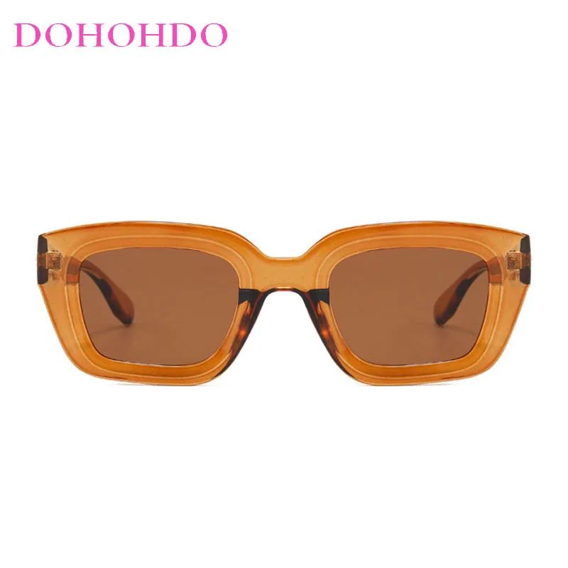 DOHOHDO новые квадратные ретро мужские и женские очки с одинаковыми солнцезащитными