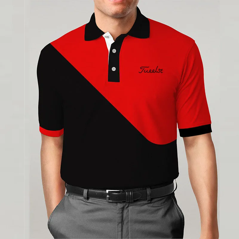 Американский бренд мужские рубашки для гольфа с коротким рукавом спортивная